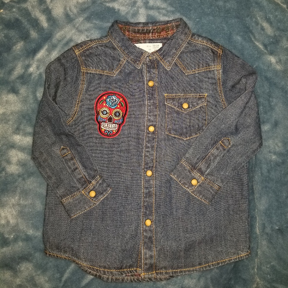 SUGAR SKULL ZARA BABY JEAN JACKET